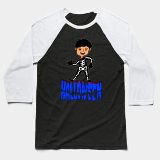 Skeleton Costume Dance: Halloween Fun Baseball T-Shirt